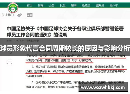 球员形象代言合同周期较长的原因与影响分析