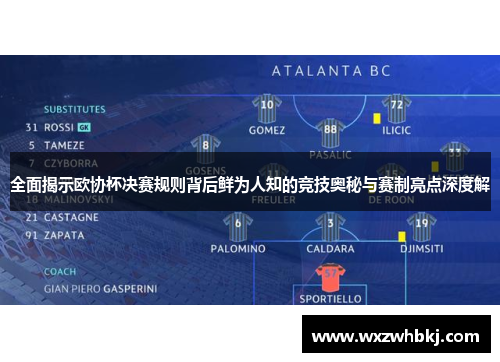 全面揭示欧协杯决赛规则背后鲜为人知的竞技奥秘与赛制亮点深度解